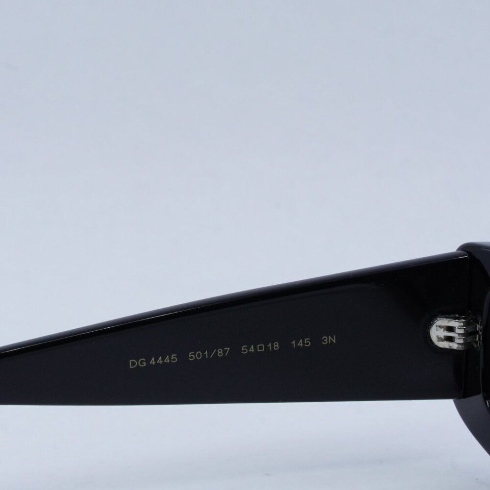 🕶️ New Dolce & Gabbana DG4445 501/87 Sunglasses -Black Frame, Dark Grey Lenses - Picture 7 of 11